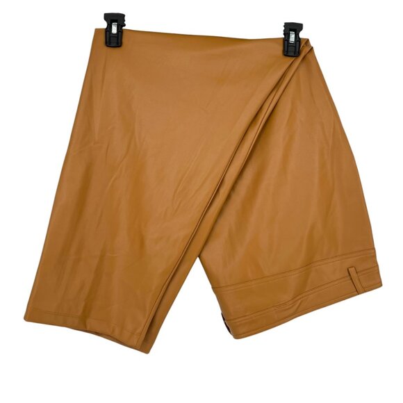 Halogen Faux Leather Pants Camel Brown Tan Size 24W NWOT - Picture 4 of 8